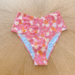 L Space Bikini Bottom Womens Small Pink Fused RY Floral‎ Boho Swim Beach Summer Photo 2