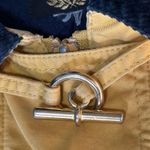 Les Deux Ancres Vintage Women’s L Tan Navy Blue Corduroy Gold Toggle Barn Jacket Size L Photo 5
