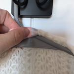 C + D + M Crochet Bell Sleeve Cardigan Women's Medium Cream/White White Photo 4