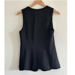 Madewell  Cutaway Long Vest in Jet Black, Size 4 Photo 8