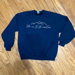 Gildan Navy Sweatshirt “Take Me to the Mountains” Photo 0