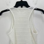 Madewell  Crochet Knit Cutaway Tank Cropped Lighthouse Cotton Blend Cream XS NWT Photo 9