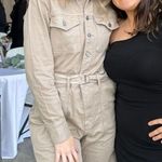 Abercrombie & Fitch Denim Jumpsuit Tan Size 6 Photo 3