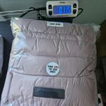 Calvin Klein Performance Womens M Premium Down Puffer Vest Pink Ribbed Sides Photo 10