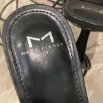 Marc Fisher Black Leather Strappy Ankle Square Toe Heel Shoes 10 Photo 4