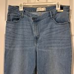 Abercrombie & Fitch NWT  Ankle Jean High Rise Size 16 R / 33 Criss Cross Waist Photo 2