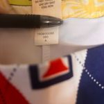 Loudmouth Ladies Argyle Eagle White Red Blue USA T Logo Stretch Size 8 Photo 3