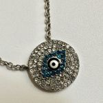 stainless steel Milor Evil eye rhinestone pendant necklace Blue Photo 8