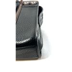 Brighton  Black Pebbled Genuine Leather Studded Heart Purse Shoulder Bag Tote Photo 9