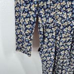 Karin Stevens Floral Dress Rayon Lace Trim Pockets Petite 14 Career Party Boho Photo 7