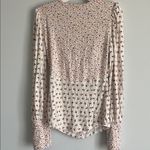 Free People  Floral Print Blouse Long Sleeve Top Photo 9
