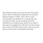 Zoe & Liv NEW  Women's Dog Mom Club Graphic T-Shirt size M Black Photo 2