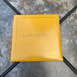 NIB Lancel Paris Feminine Floral Cotton Scarf Pocket Square Handkerchief Blue Photo 6