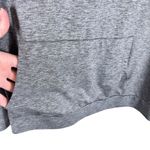 Zuda Gray Heather Short Sleeve Hooded Oversized Stretchy Athletic Top Size 1X Photo 2