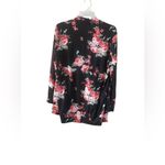 Ecowish Echowish Size 3X Black and Red Floral Cardigan Photo 5