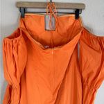 Revolve More To Come Maxine Off The Shoulder Ruffle L/S Orange Mini Dress Large Photo 7