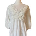 Soft Surroundings  Maxi Dress White Cotton Lace Boho Romantic Womens Size Small Photo 4