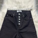 Reformation High & Skinny With Button Fly Jeans in Black Photo 5