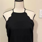 Lulus | Black Scalloped Mini Dress Photo 8