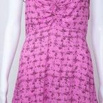 Free People NEW‎ Intimately  Caught Up Printed Slip Dress, Pink, Large Photo 0