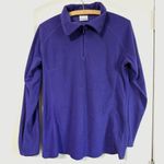 Columbia Sweater Women Medium Purple Pullover Quarter Zip Jacket Ladies Fleece Photo 0