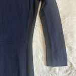 Babaton  Made in Italy Women's Navy Bodycon Midi Dress Long Sleeve Work Evening 4 Photo 6