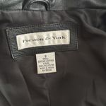 Preston & York  Black Leather Jacket Sleek Contemporary Style Photo 3