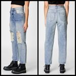 LF ππ Marietta Boyfriend Shredded High Rise Jeans Photo 1