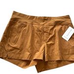 Athleta NWT  Trekkie North Shorts Brown Zipper Pockets SZ-20 Photo 8