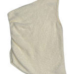 Anthropologie Sweater Cream One Shoulder Extra Soft Scrunch Side Sweater XL Photo 0