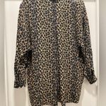 Fenn Wright Manson VTG Workshop Fenn Wright & Manson Black & Brown Leopard Print Long Sleeve Blouse Photo 14