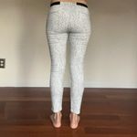 Helmut Lang  | Crackle Print Low Rise Cropped Trousers Size 24 Black White Photo 1