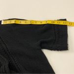 Sonoma  Black Crochet Waffle Knit Open Front Cotton Blend Cardigan Topper S Photo 8