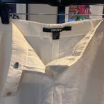 DKNY White Slim Fit Side Slit Dress Pants Size 4 Photo 6