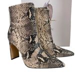 Jessica Simpson  Briyanne Women's 8.5 M Python Print Stretch Stiletto Ankle Boots Photo 3