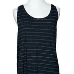 Lululemon Love Tank Top Pleated Short Serve Stripe Heathered Gray Women Sz 6 Photo 0
