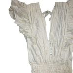 Jen's Pirate Booty NWT Purple Rain Maxi in Natural Ivory V-neck Tiered Dress M Photo 3