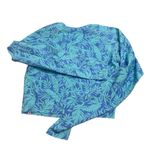 Body Glove  Aqua Leaf Pattern Crop Top Photo 2