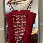 Wildcat Vintage Bedazzled Top Women's 2XL Red Embellished Size 2X Photo 0