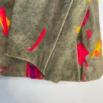wilson's leather  DIY Paint Splatter Hand Painted Art to Wear Blazer Jacket L Photo 8
