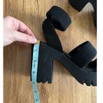 Steve Madden Madden NYC Black Platform Sandals Size 7 Photo 3