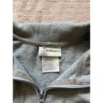 Disney Walt World Woman Fleece Zip Sweater Mickey Mouse Gray Sz Medium Photo 4