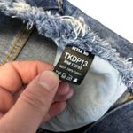 POL front lace up distressed high waisted flare wide leg jeans size 30 Photo 7