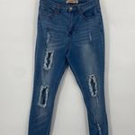 Judy Blue High Rise Ripped Distressed Stretch Denim Skinny Jeans Light Wash 9/29 Photo 0