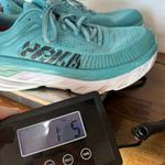 HOKA Womens Sneaker 10 Bondi 7 Training Blue Running Eggshell Athletic Walking Photo 15