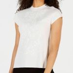 Anne Klein  Sweater Embellished Knit Top Mock Neck Pullover White Size XL NWT Photo 12