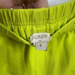 J.Crew Shorts Women 4 Neon Green/Yellow 100% Cotton Pull On Stretch Waist Preppy Green Photo 3