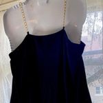 Black Shoulder I love you Blouse with Chain Straps Size M Photo 1