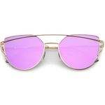 Amazon Purple Reflective Oversized Cat Eye Sunnies Photo 0