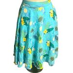 Modcloth Collectif skirt woman’s Meg tropical Turtle Sea Print swing Skirt New 4 Photo 0